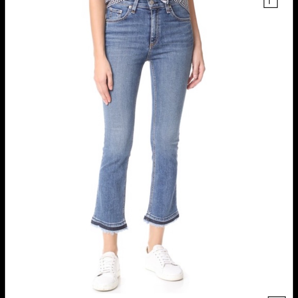 Rag and bone cropped jeans sz 24